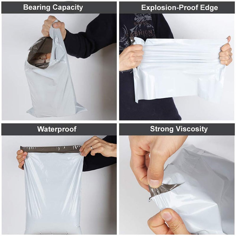 RBHK 100pcs 14.5 x 19 White Poly Mailers Shipping Mailing Envelopes Bags - Image 5
